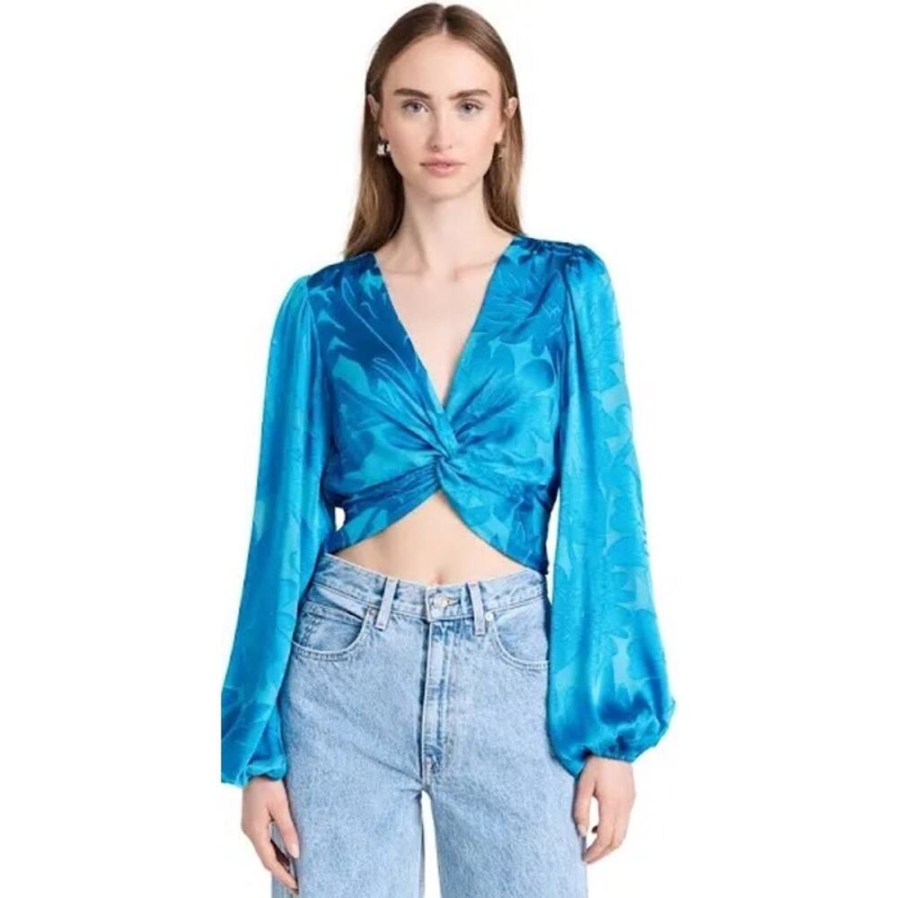 NWT Ramy Brook Connor Bouse, Blue, Size XL - Picture 5 of 7